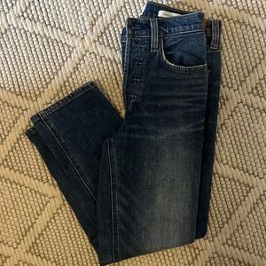 DENIM FORUM Arlo High Rise Straight (short) Jeans , Size 25
